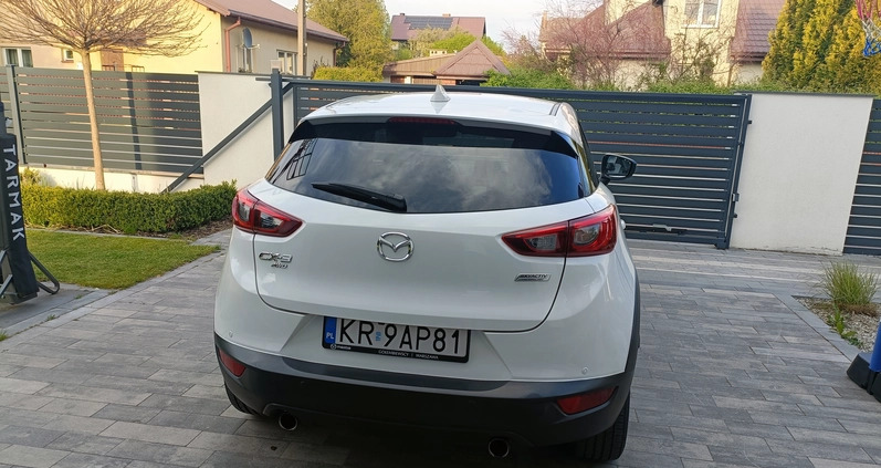 Mazda CX-3 cena 78900 przebieg: 74000, rok produkcji 2017 z Ostrołęka małe 326